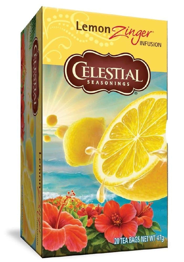 Celestial Seasonings Lemon Zinger Tea x 20 Tea Bags Front