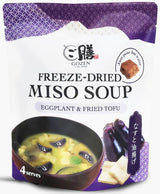 Gozen by Carwari Miso Soup Freeze Dried (Eggplant & Fried Tofu)  4-pack