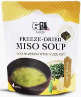 Gozen by Carwari Miso Soup Freeze Dried (Seaweed & Yuzu Zest) 4-pack