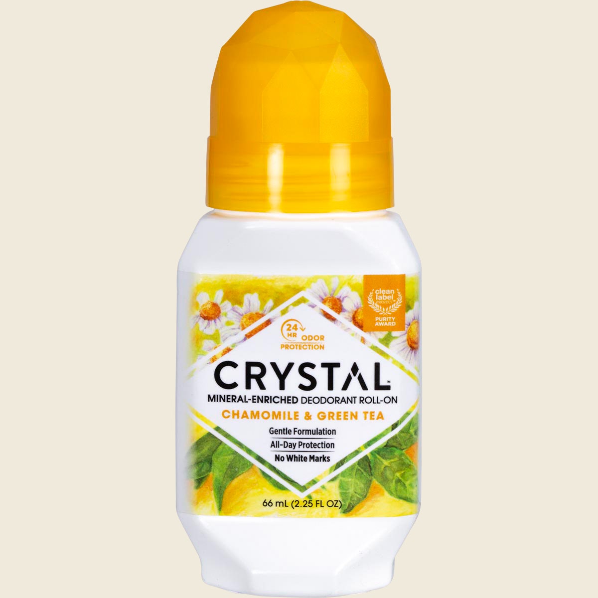 Crystal Deodorant Roll-on Chamomile & Green Tea 66ml