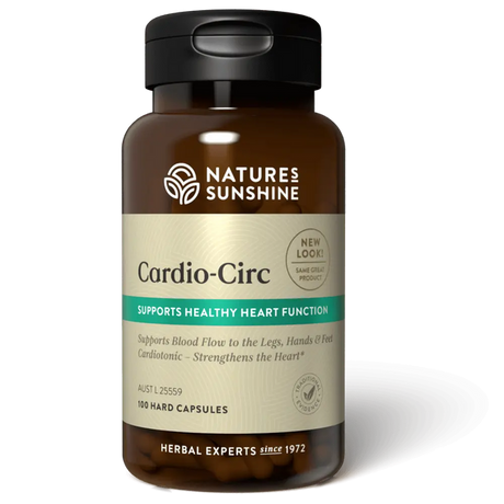 Natures Sunshine Cardio-Circ 100 Caps Front