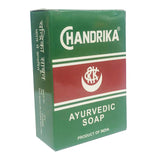 Chandrika Ayurvedic Soap 75g additional box side view