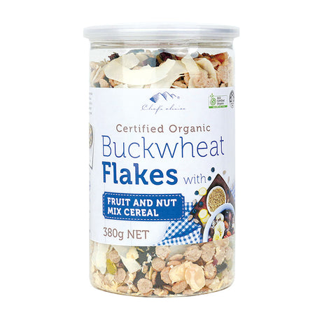 Chef's Choice Organic Buckwheat Flakes with Fruits & Nuts 380g