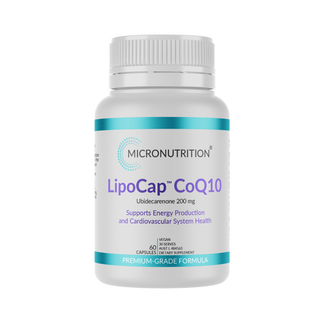 Micronutrition LipoCap CoQ10 60 Vege Caps Front