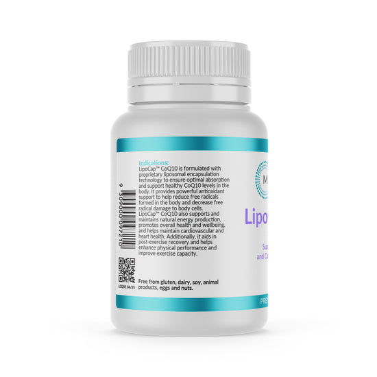 Micronutrition LipoCap CoQ10 60 Vege Caps Back