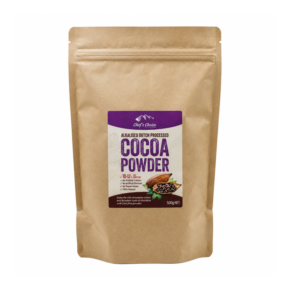 Chef's Choice Alkalised Dutch Processed Cocoa Powder 500g front