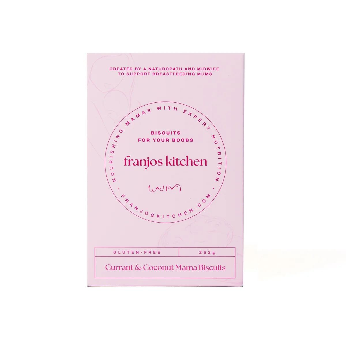 Franjo's Kitchen Lactation Biscuits Gluten Free Currant & Coconut 250g