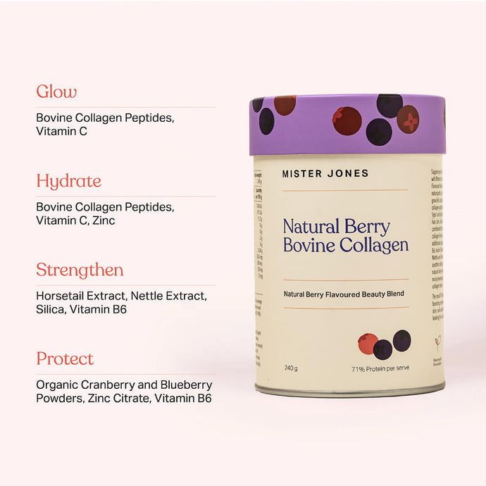 Mister Jones Bovine Collagen Natural Berries 240g
