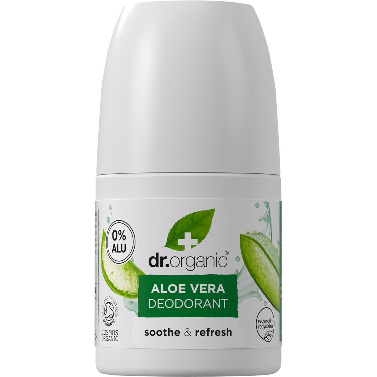 Dr Organic Roll-On Deodorant Aloe Vera 50ml front