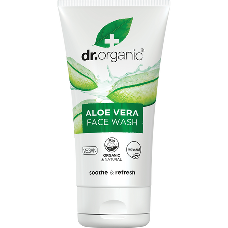 Dr Organic Face Wash Aloe Vera 150ml front