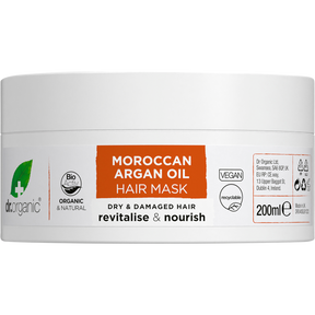 Dr Organic Hair Mask Moroccan Argan Oil 200ml front