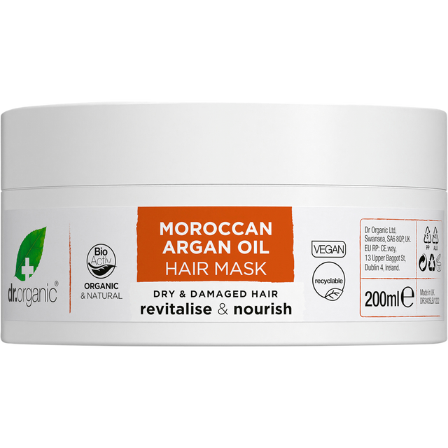 Dr Organic Hair Mask Moroccan Argan Oil 200ml front