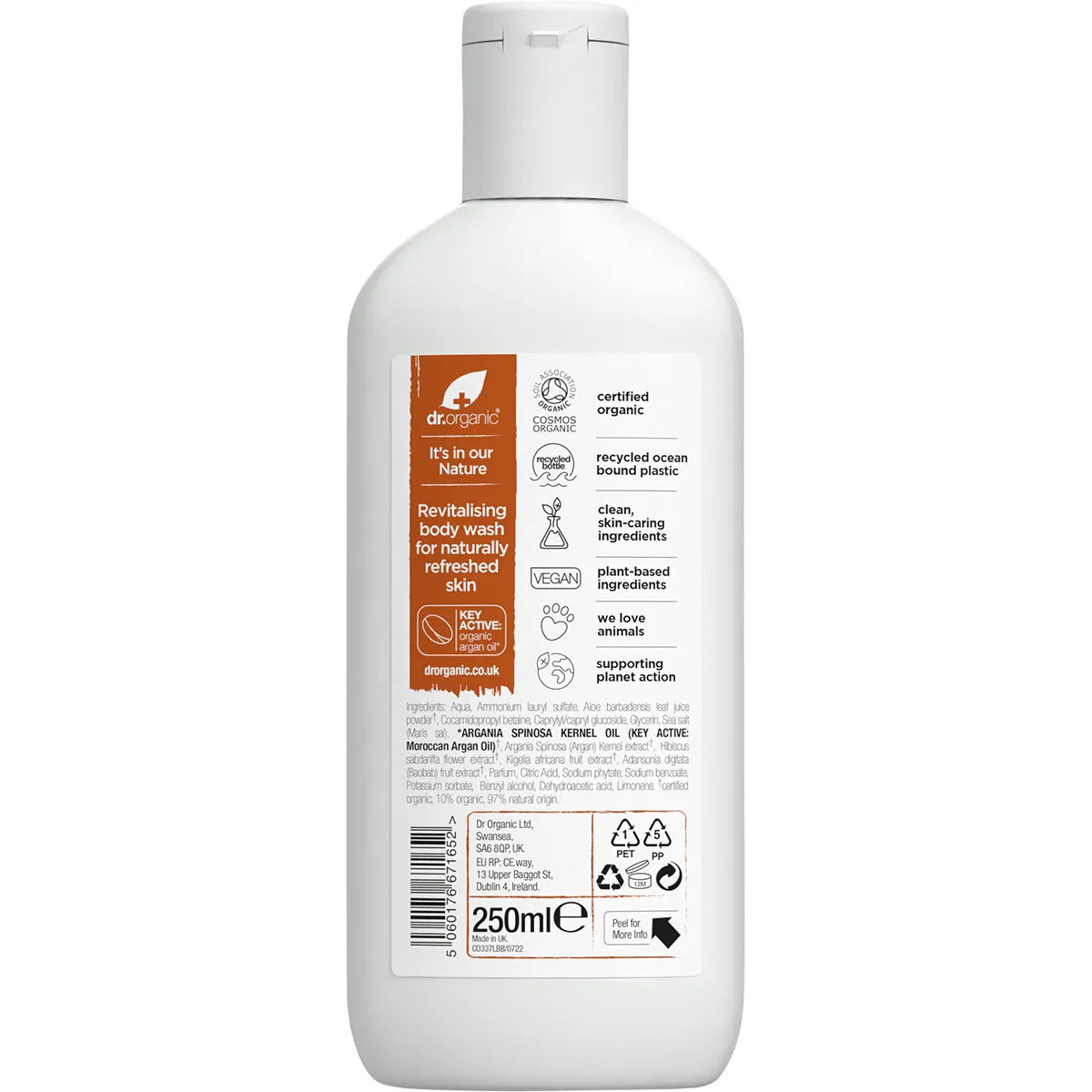 Dr Organic Body Wash Moroccan Argan Oil 250ml