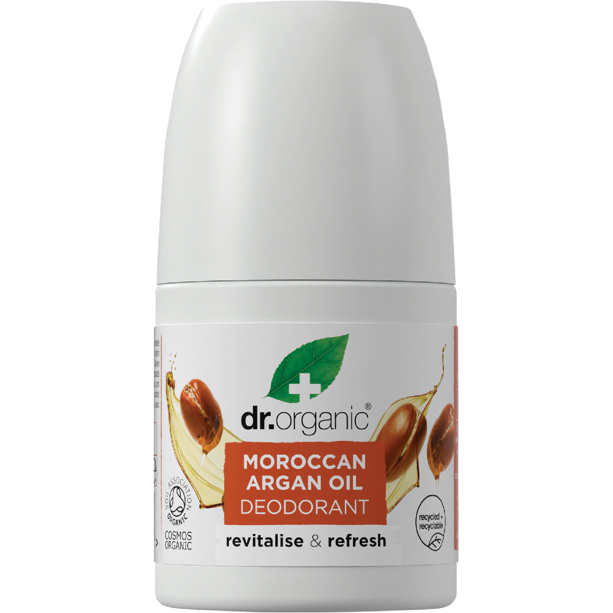 Dr Organic Roll-On Deodorant Moroccan Argan Oil 50ml front