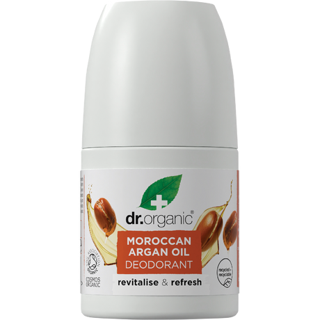 Dr Organic Roll-On Deodorant Moroccan Argan Oil 50ml front
