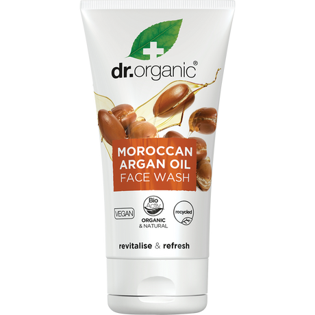 Dr Organic Face Wash Moroccan Argan Oil 150ml front