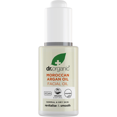 Dr Organic Facial Oil Organic Moroccan Argan Oil 30ml front