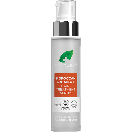 Dr Organic Hair Treatment Serum Moroccan Argan Oil 100ml front
