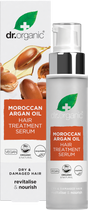 Dr Organic Hair Treatment Serum Moroccan Argan Oil 100ml product and carton