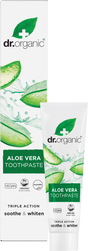 Dr Organic Toothpaste Aloe Vera 100ml product and carton
