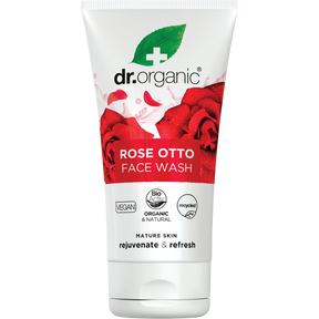 Dr Organic Face Wash Rose Otto 150ml front