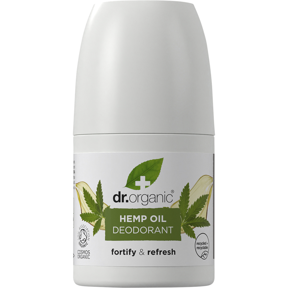 Dr Organic Roll-On Deodorant Hemp Oil 50ml front