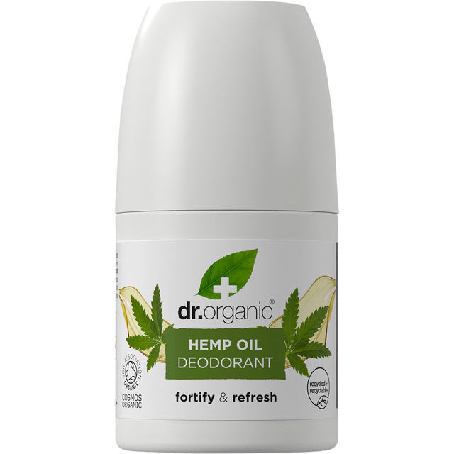 Dr Organic Roll-On Deodorant Hemp Oil 50ml front