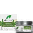 Dr Organic Rescue Cream Hemp Oil 50ml product and carton
