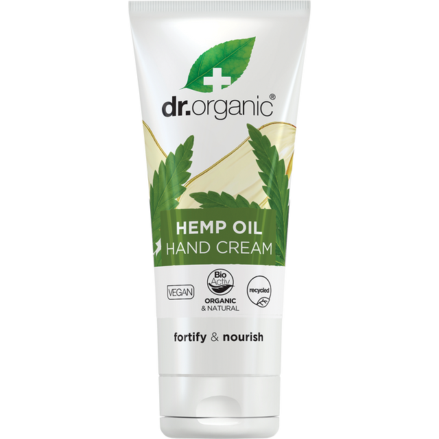 Dr Organic Hand Cream Hemp Oil 100ml front