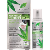 Dr Organic Certified Organic Hair & Scalp Treatment Restoring Organic Hemp Oil 150ml product and box view