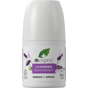 Dr Organic Roll-On Deodorant Lavender 50ml front
