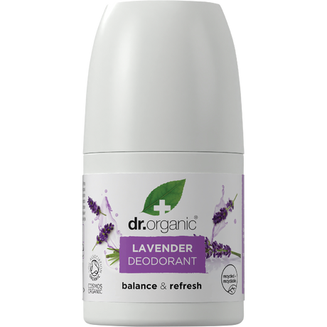 Dr Organic Roll-On Deodorant Lavender 50ml front