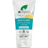 Dr Organic Certified Organic Exfoliating Face Scrub Skin Clear Organic Tea Tree 150ml front view