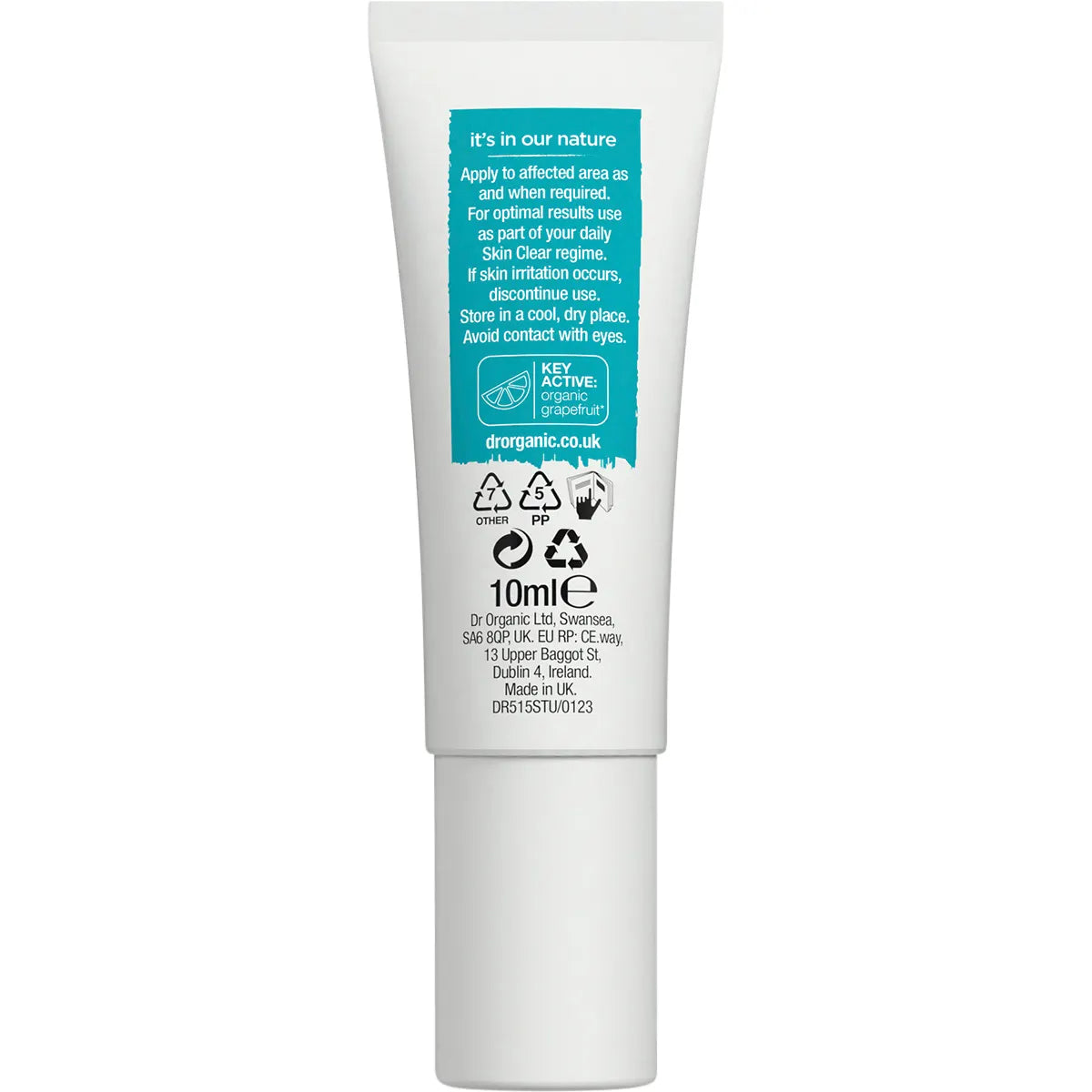 Dr Organic Treatment Gel Skin Clear Organic Tea Tree 10ml