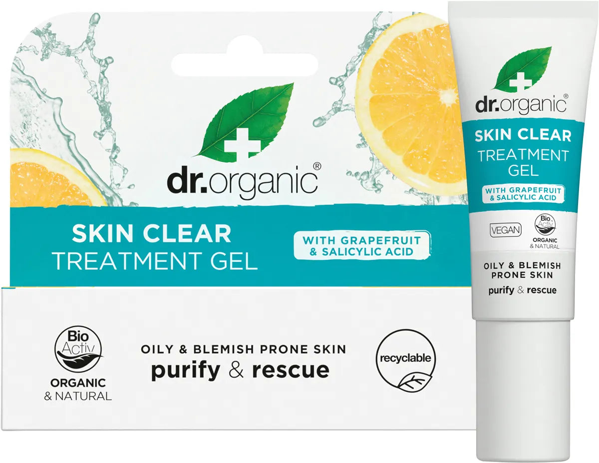 Dr Organic Treatment Gel Skin Clear Organic Tea Tree 10ml
