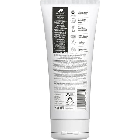 Dr Organic Activated Charcoal Face Wash 200 ml