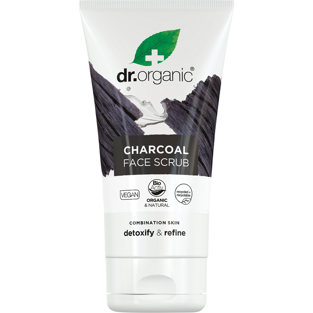 Dr Organic Face Scrub Charcoal 125ml front