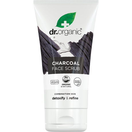Dr Organic Face Scrub Charcoal 125ml front