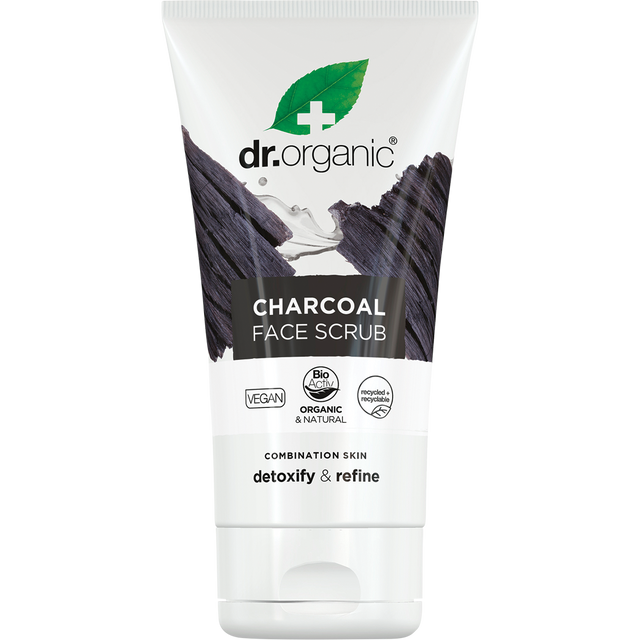 Dr Organic Face Scrub Charcoal 125ml front