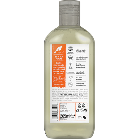 Dr Organic Shampoo Manuka Honey 265ml back