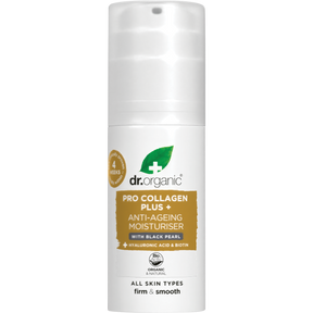 Dr Organic Pro Collagen Plus+ Anti Ageing Moisturiser Black Pearl 50ml front