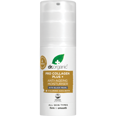 Dr Organic Pro Collagen Plus+ Anti Ageing Moisturiser Black Pearl 50ml front