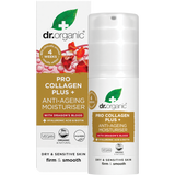 Dr Organic Pro Collagen Plus+ Anti Ageing Moisturiser Dragon Blood 50ml product and carton