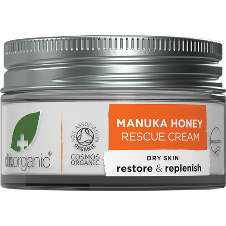 Dr Organic Rescue Cream Manuka Honey 50ml front