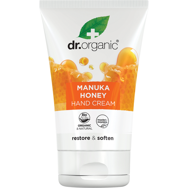 Dr Organic Hand Cream Manuka Honey 125ml front