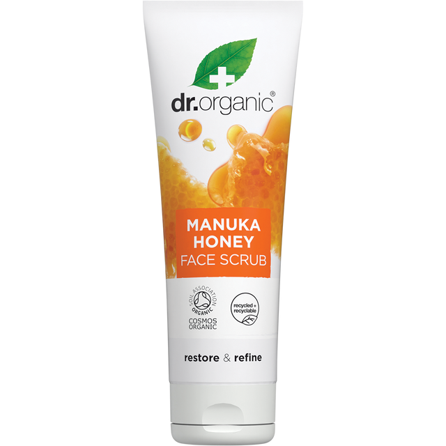 Dr Organic Face Scrub Manuka Honey 125ml front