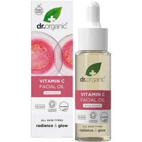 Dr Organic Facial Oil Guava 30ml product and carton