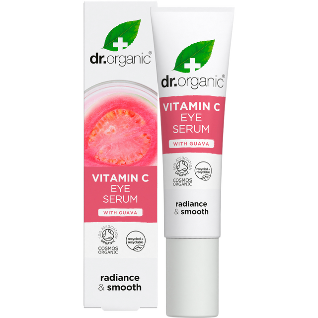 Dr Organic Eye Serum Organic Guava 15ml product and carton