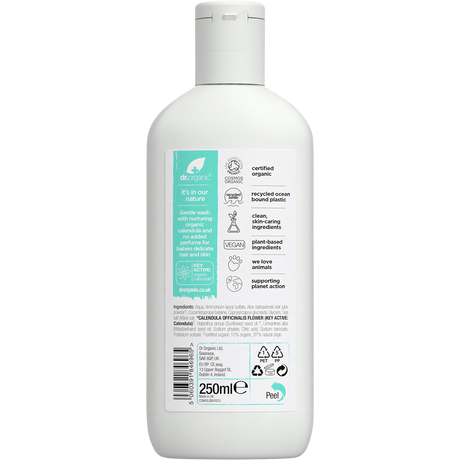Dr Organic Baby Wash with Calendula 250ml back