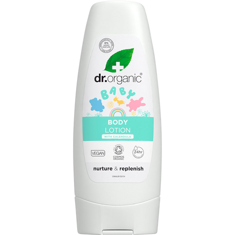 Dr Organic Unfragranced Baby Lotion Organic Calendula 200ml front